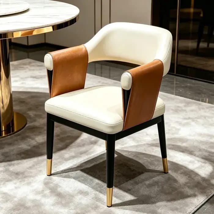 Chaise de salle à manger économique de luxe