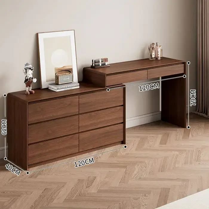 Coiffeuse moderne minimaliste en bois