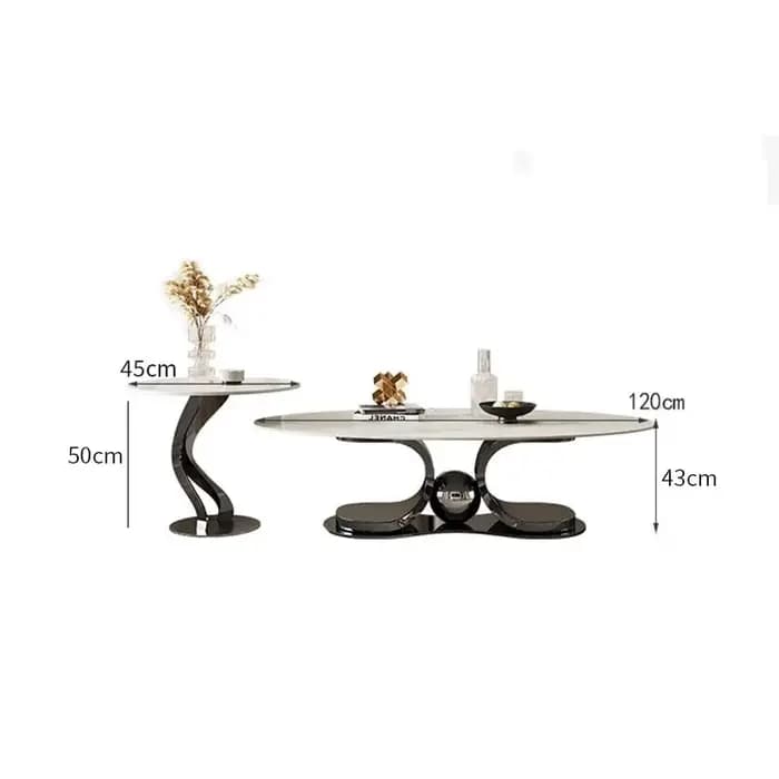 Table basse légère en ardoise de luxe