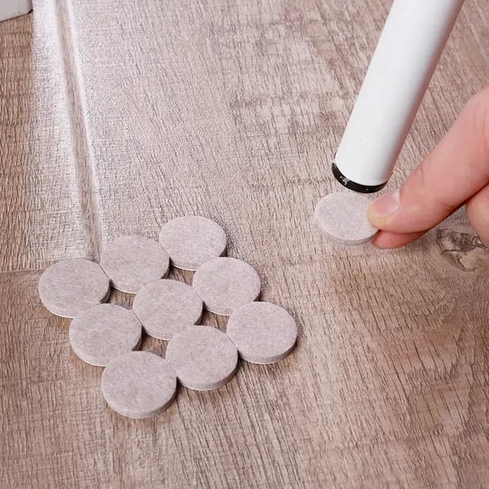 Coussinets de pieds de chaise en feutre, 18 à 128 pièces, 5mm d'épaisseur, tapis de protection contr