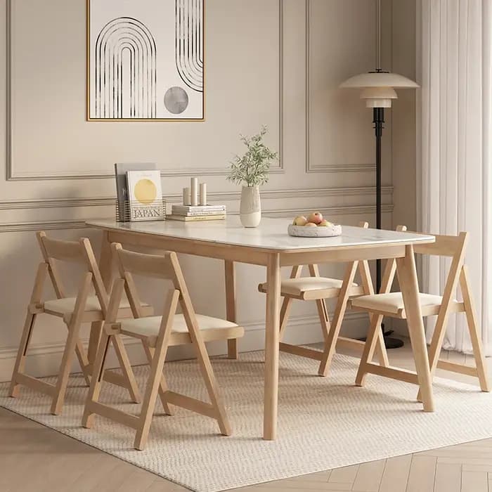 Tabouret de salle à manger en bois massif