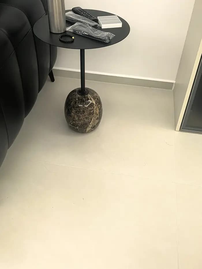 Table basse de luxe, meubles en métal et marbre