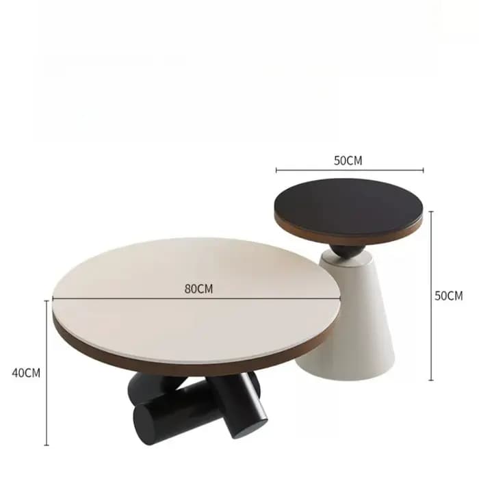 Ensemble de table basse de luxe pour canapé