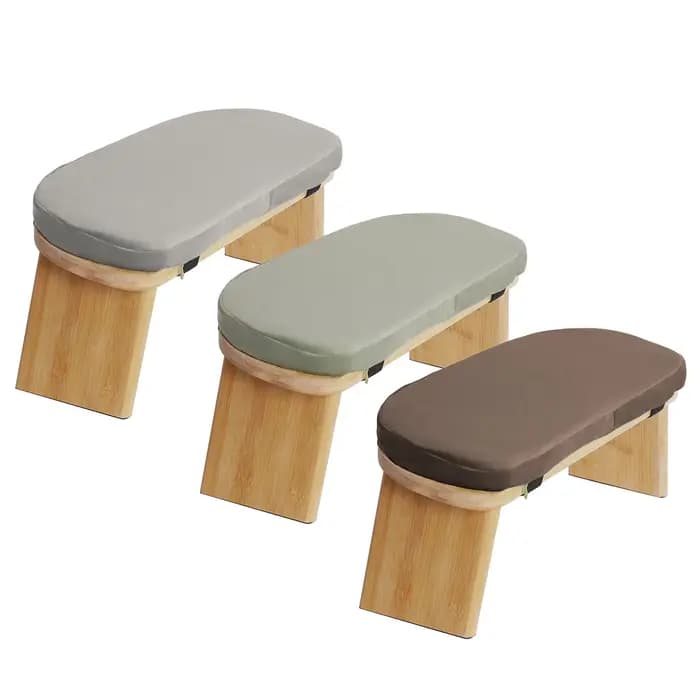 Bymaocar Banc de méditation, tabouret de méditation pliable et ergonomique, banc de méditation pliab