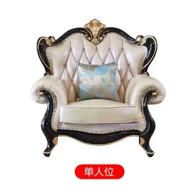 Sectionnel luxe salon canapé en cuir véritable moderne relaxant
