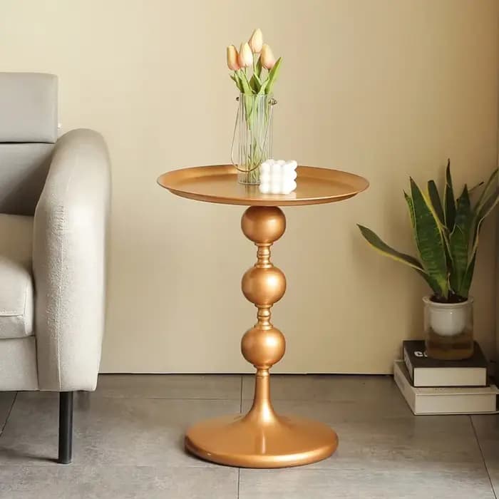 Petite Table Basse Ronde Nordique, Rangement de Canapé, délégations Moderne, Salon, Chambre à Couche