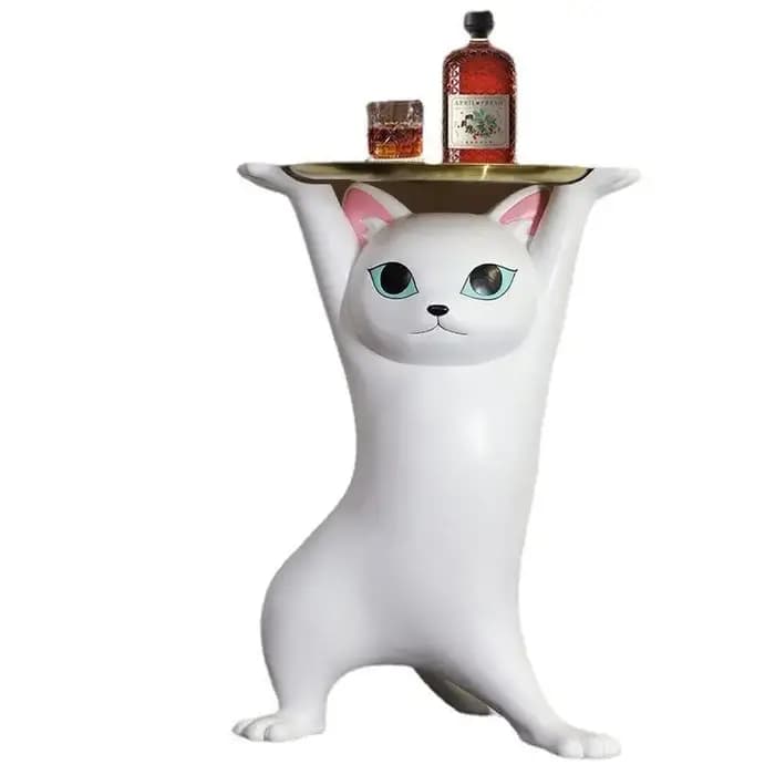 Table basse en forme de chat enchanteresse