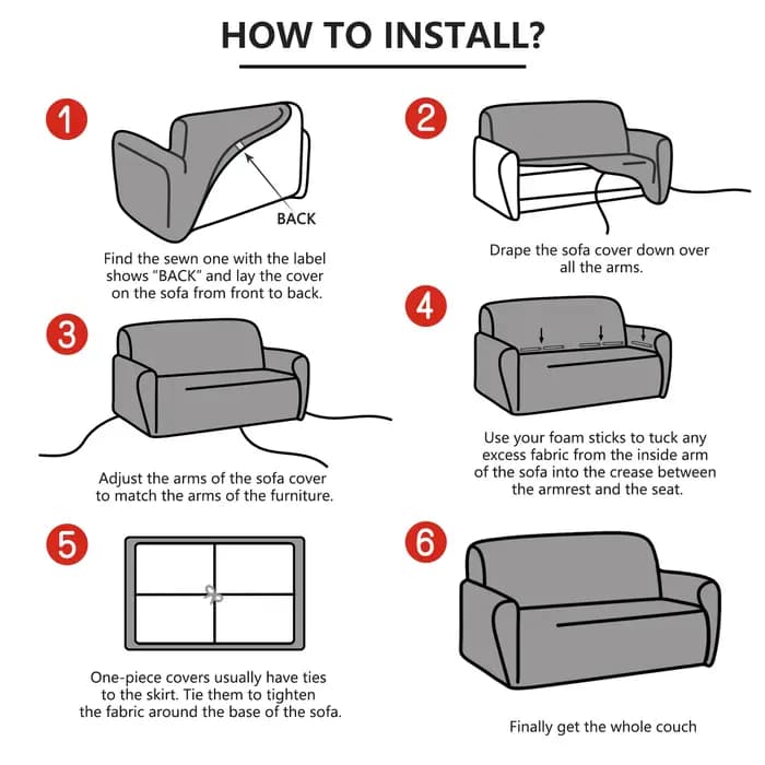 Housses de canapé simples élastiques