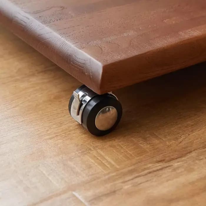 Table d'appoint en bois en forme de C