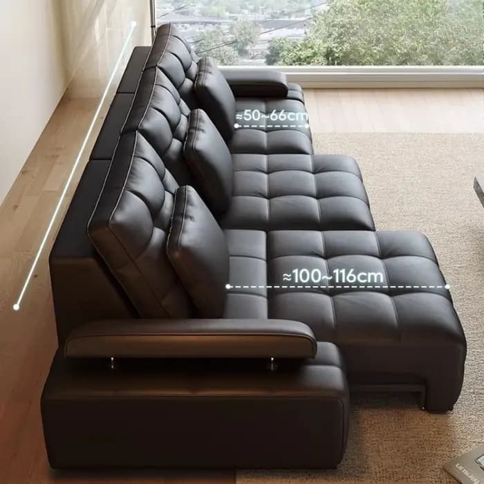 Relax lecture salon canapé en cuir chaise ensemble inclinable