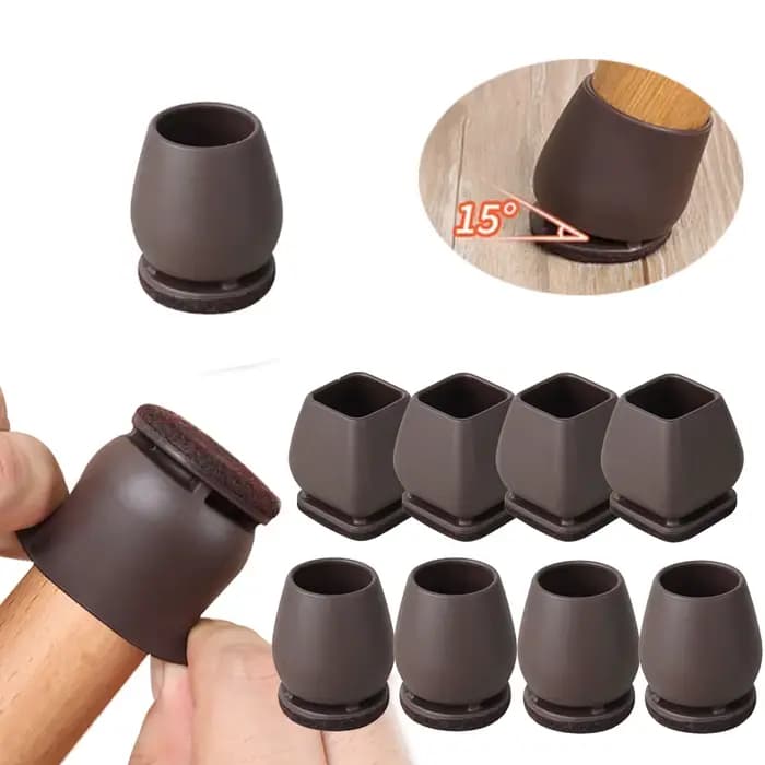Protecteurs de sol pour pieds de chaise, 8 pièces, avec coussinets en feutre épais, couvre-pieds de