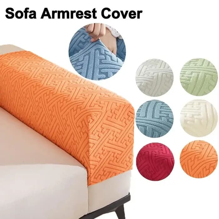 Housse de protection universelle extensible pour accoudoir de canapé