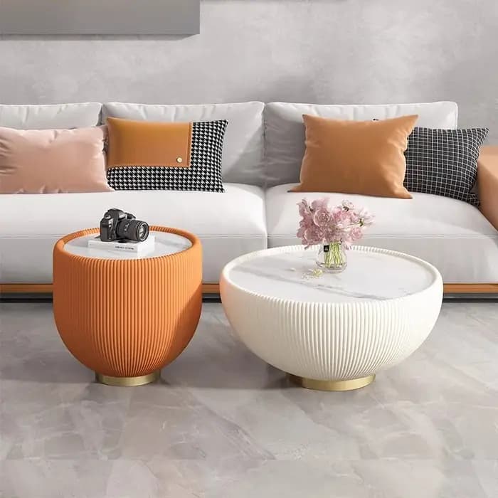 Tables basses rondes originales