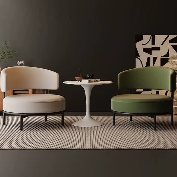 Fauteuils de salon vert Cuddle