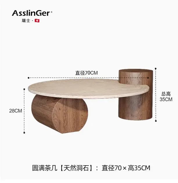 Table d'appoint italienne en pierre
