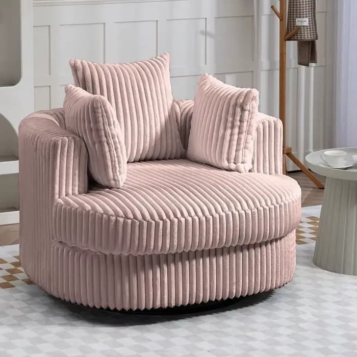 Chaises pivotantes de luxe avec accoudoirs