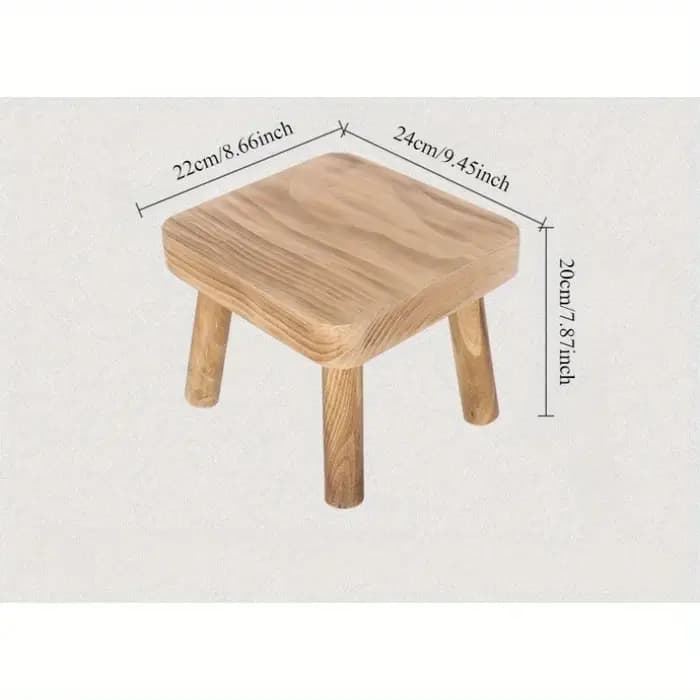 Tabouret en bois massif de pin
