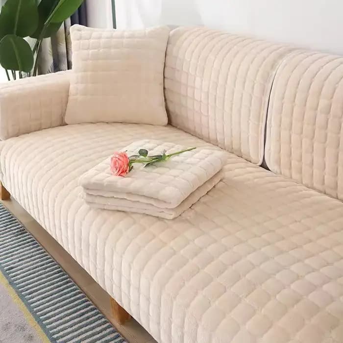 Coussin de canapé en velours épais et chaud