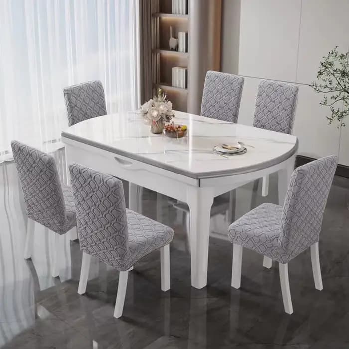 Housses de chaise en Jacquard pour salle à manger et salon