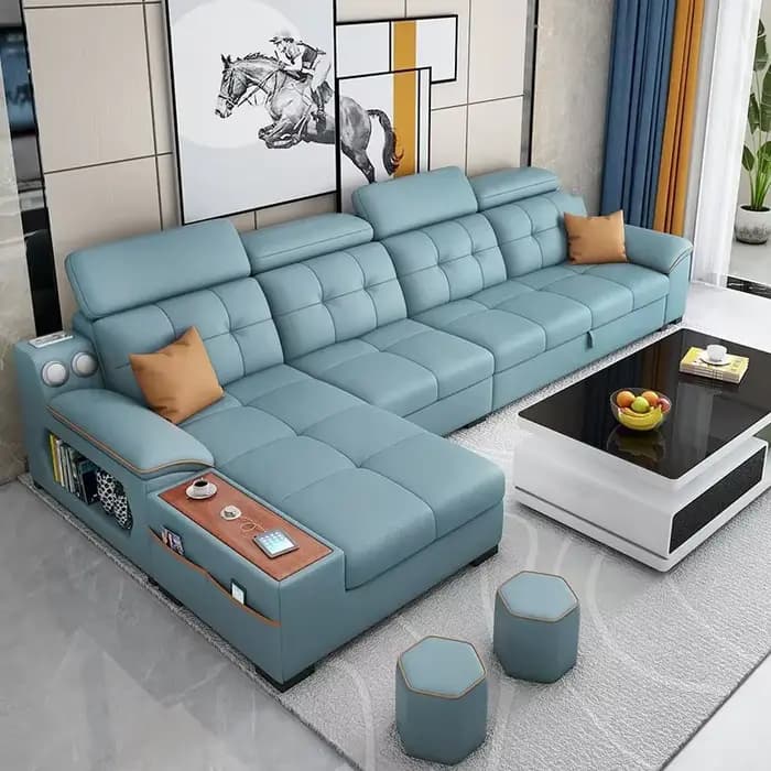 Canapé de luxe en cuir pour Couple