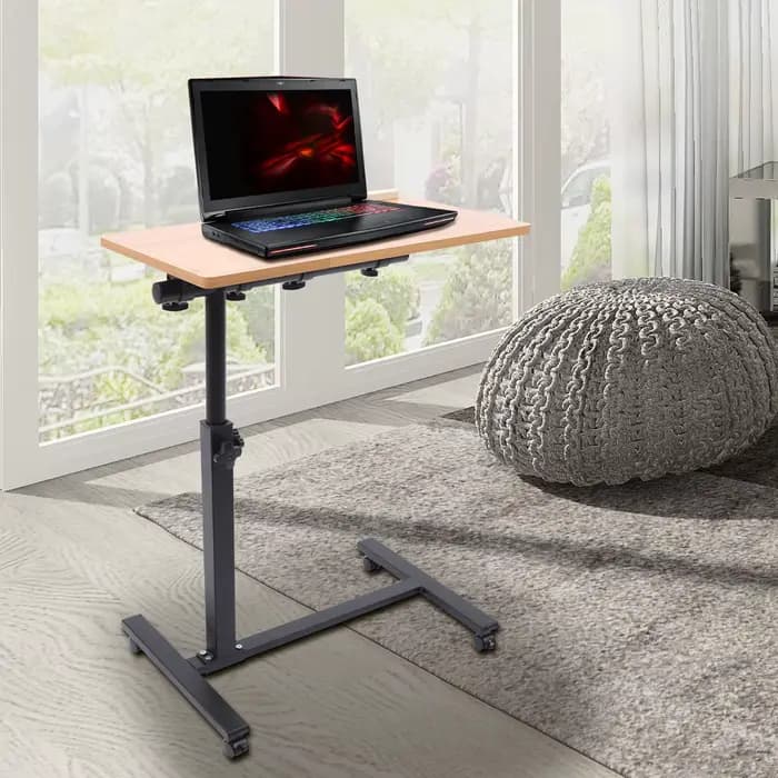 Bureau d'ordinateur debout Mobile réglable 58-90cm, bureau d'ordinateur portable pour bureau, salon,