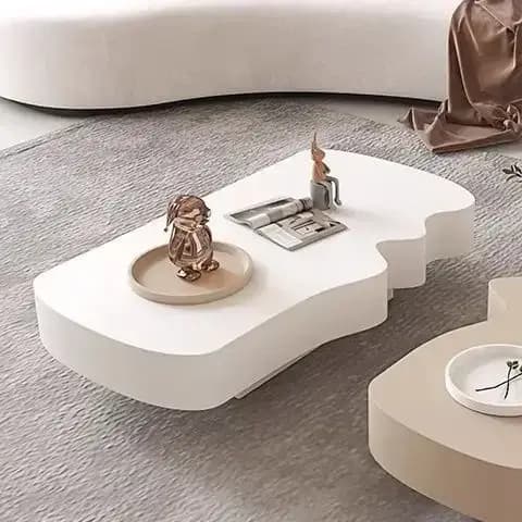 Table basse transparente de luxe