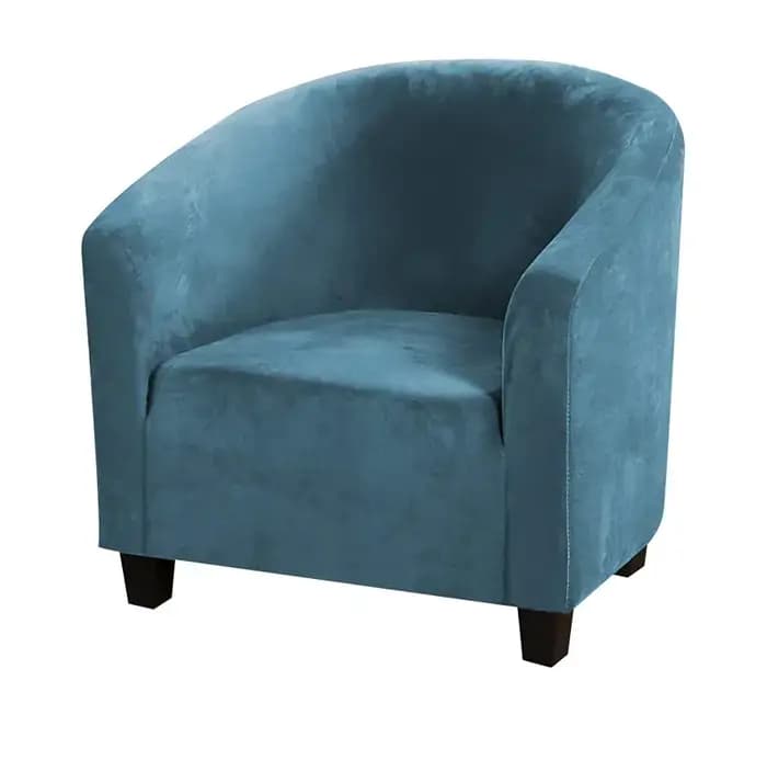 Housse de fauteuil club en velours