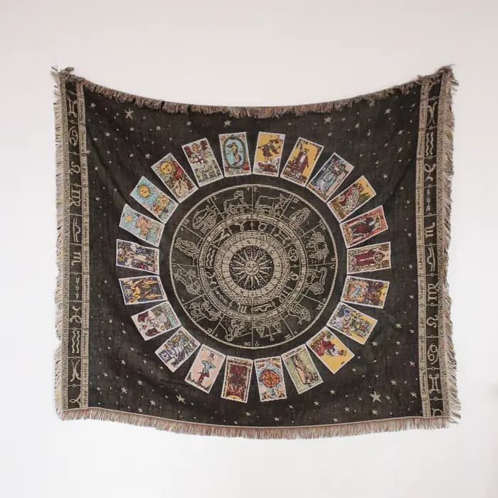 Couverture de canapé et chaise rétro