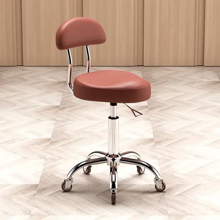Tabouret de Salon de beauté avec dossier, tabouret pivotant réglable pour techniciens d'ongles, coif