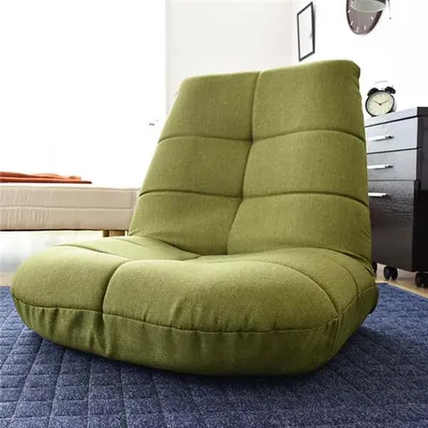 Chaise de loisirs japonaise pliable et réglable, rembourrage en tissu lin, meubles de salon, chaise