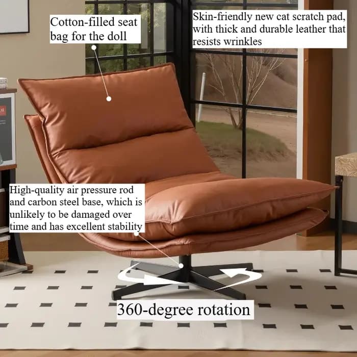 Chaises modernes pour salon avec roulettes