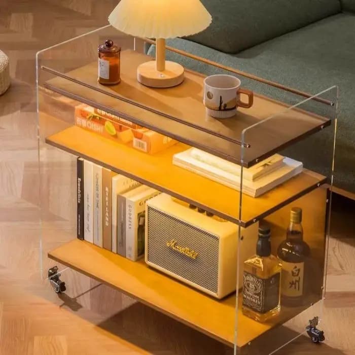 Table basse mobile moderne avec plateau
