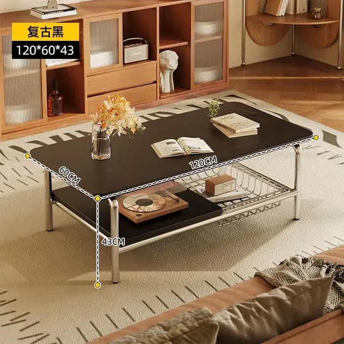 Table basse rectangulaire multifonction de luxe