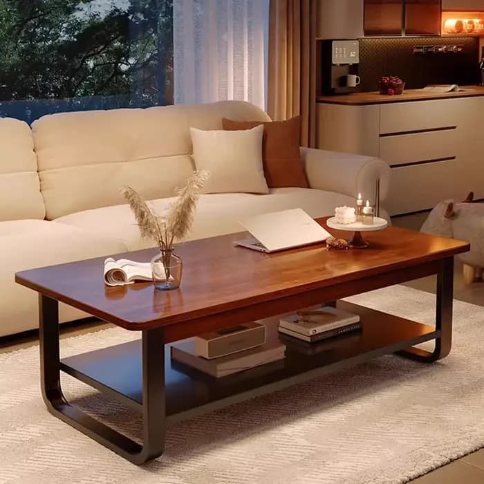 Pieds de luxe Tables basses en métal bois moderne Simple minimaliste
