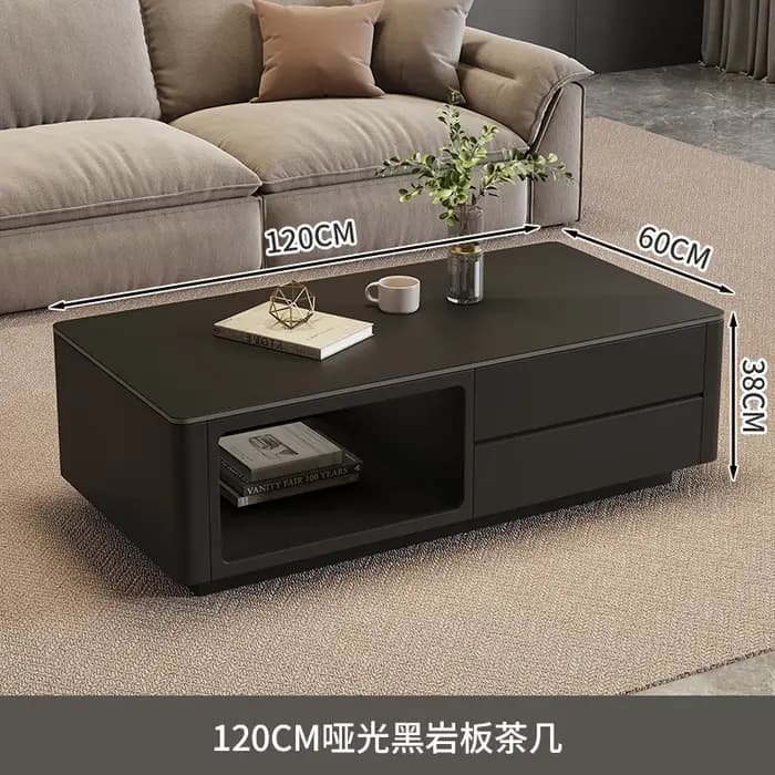 Table basse classique minimaliste rectangulaire, moderne, nordique, élégante, universelle, rustique,