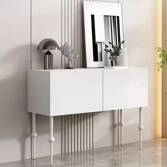 Table de couloir nordique tendance, Table d'angle de beauté Portable de luxe Unique, gain de place,