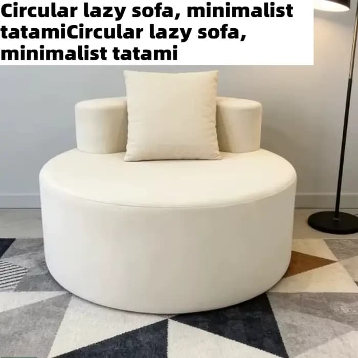 Canapé de sol rond minimaliste Tatami pour salon