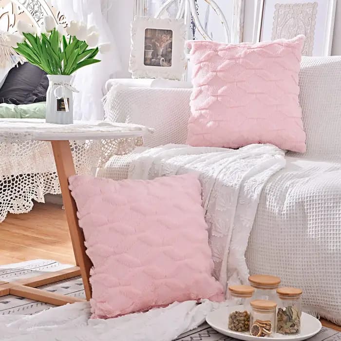 Juste de coussin décorative pour canapé