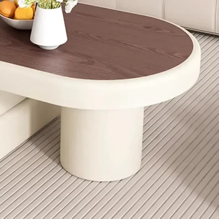 Table basse simple et élégante, design nordique moderne et chic, mobilier de salon de luxe