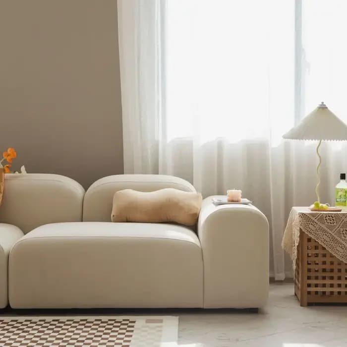 Module tofu Vintage canapé pain et crème chez l'habitant simple moderne salon petite unité chambre i