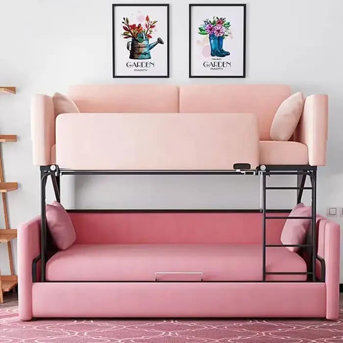 Canapés de salon pliants à double coussin pour adultes