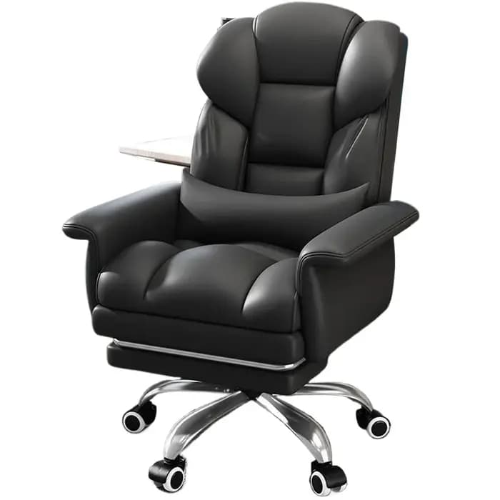 Chaise De bureau De luxe noire mise à niveau nordique moderne surdimensionné confortable chaises De
