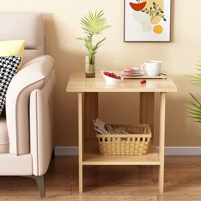 Table de chevet Double couche en bois
