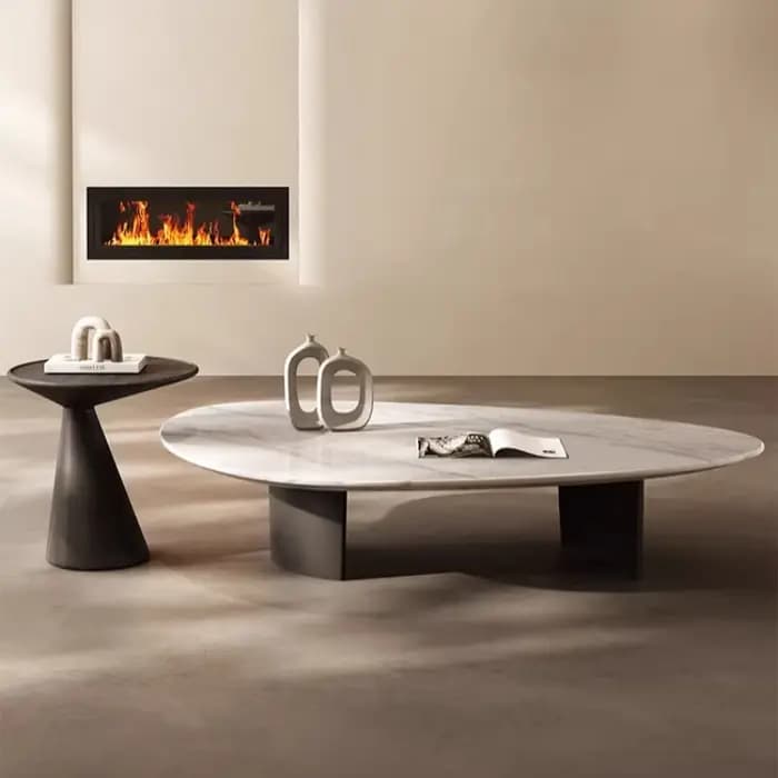 Table basse de salon moderne et élégante avec rangement intégré