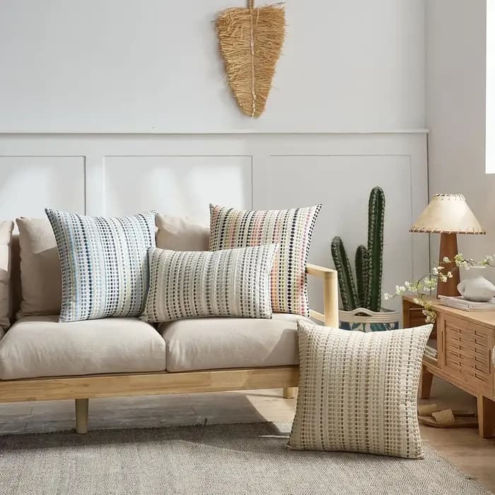 Housses de coussin décoratives kaki