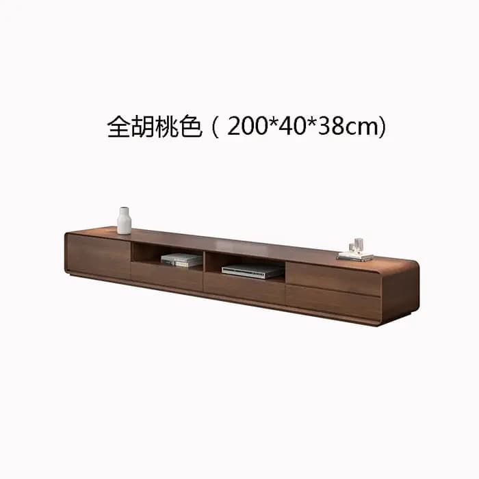 Meuble Tv marron en bois massif