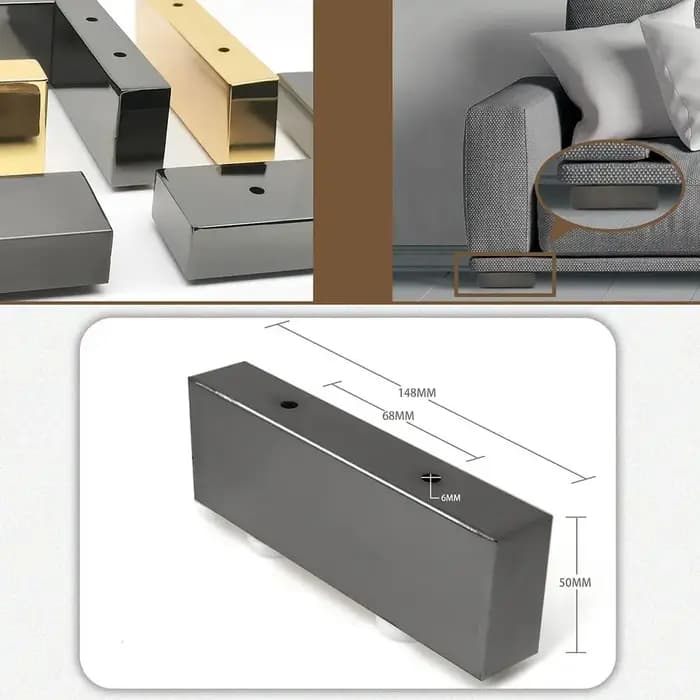 Pied de meuble universel en acier inoxydable, améliore la stabilité, portant de charge, pieds d'armo