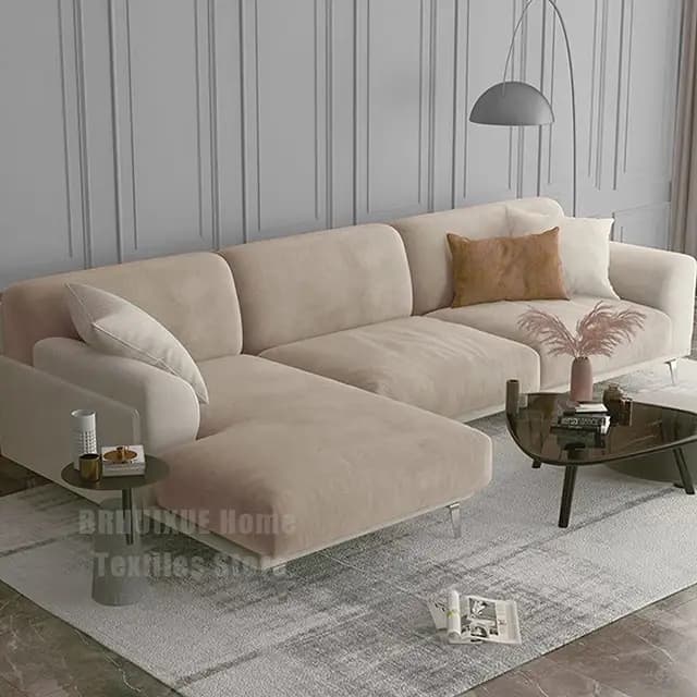 Juste de coussin de siège de canapé en velours pour salon, housses de canapé épaisses, meubles d'ang
