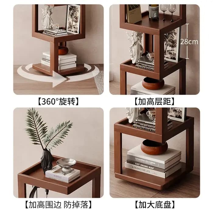 Étagère de rangement étroite tout-en-un à poser au mur pour le salon