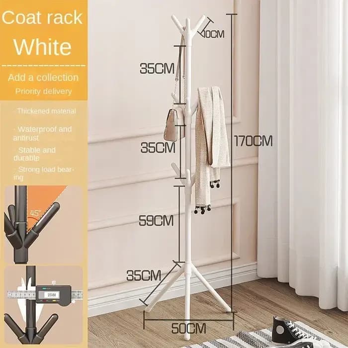 Porte-vêtements sur pied en forme de branche d'arbre